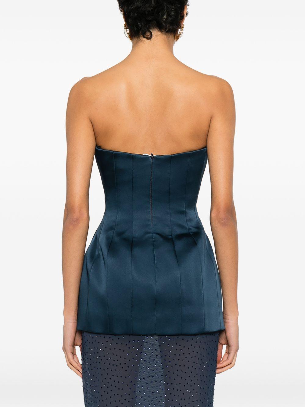 Top a corsetto elivera in blu Rebecca vallance - donna 