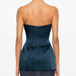 Top a corsetto elivera in blu Rebecca vallance - donna 