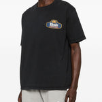 T-shirt con stampa del logo in nero Rhude - uomo 