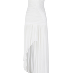 Abito asimmetrico senza spalline in bianco  Christopher esber - donna 