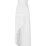 Abito asimmetrico senza spalline in bianco  Christopher esber - donna 