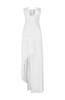Abito asimmetrico senza spalline in bianco  Christopher esber - donna