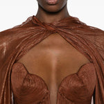 Cape celestina in marrone Maria lucia hohan - donna 