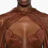Cape celestina in marrone Maria lucia hohan - donna 