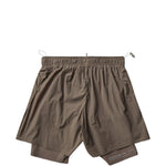 Shorts tecnici da running in beige 