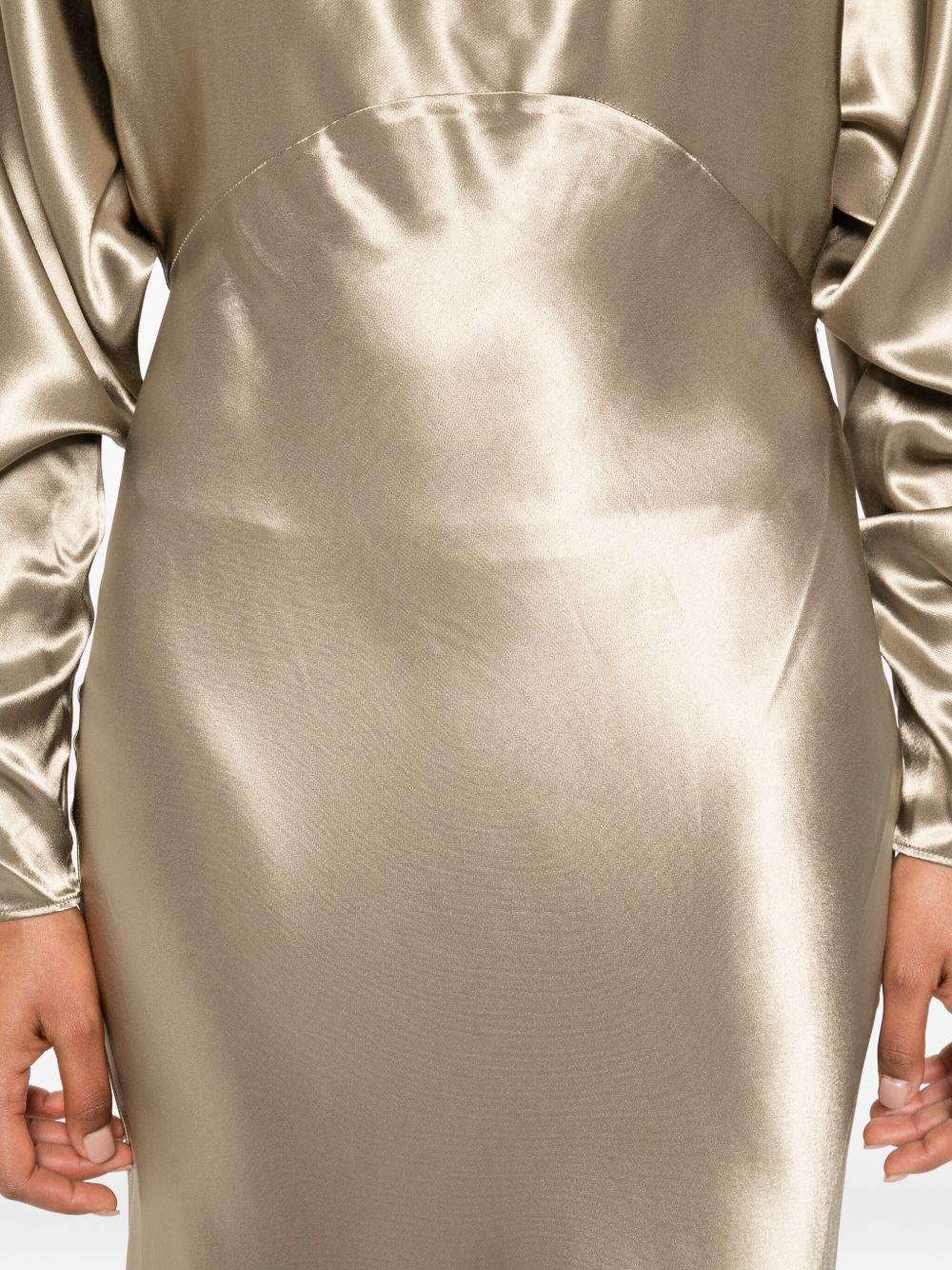 Abito midi Zizi in oro The andamane - donna 