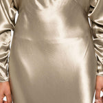 Abito midi Zizi in oro The andamane - donna 