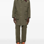 Cappotto con tasche in verde Barbour x paul smith - uomo 