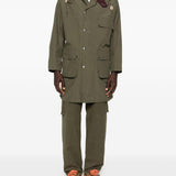 Cappotto con tasche in verde Barbour x paul smith - uomo 