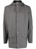 Men's Rains grey hooded parka
