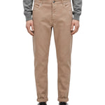 Jeans slim in denim in beige 