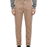 Jeans slim in denim in beige 