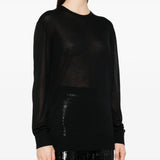 Maglione a girocollo in nero Toteme - donna 