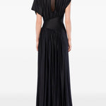 Abito con arricciature in nero Rabanne - donna 
