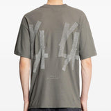 T-shirt con stampa grafica in grigio 44 label group - uomo 