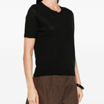 T-SHIRT Pancone in nero Maxmara weekend - donna 