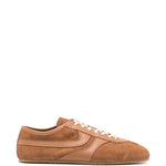 Sneakers in camoscio con lacci in marrone Dries van noten - uomo 