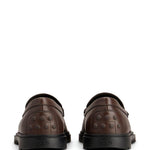 Mocassini con logo goffrato in marrone Tod's - uomo 