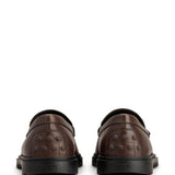 Mocassini con logo goffrato in marrone Tod's - uomo 