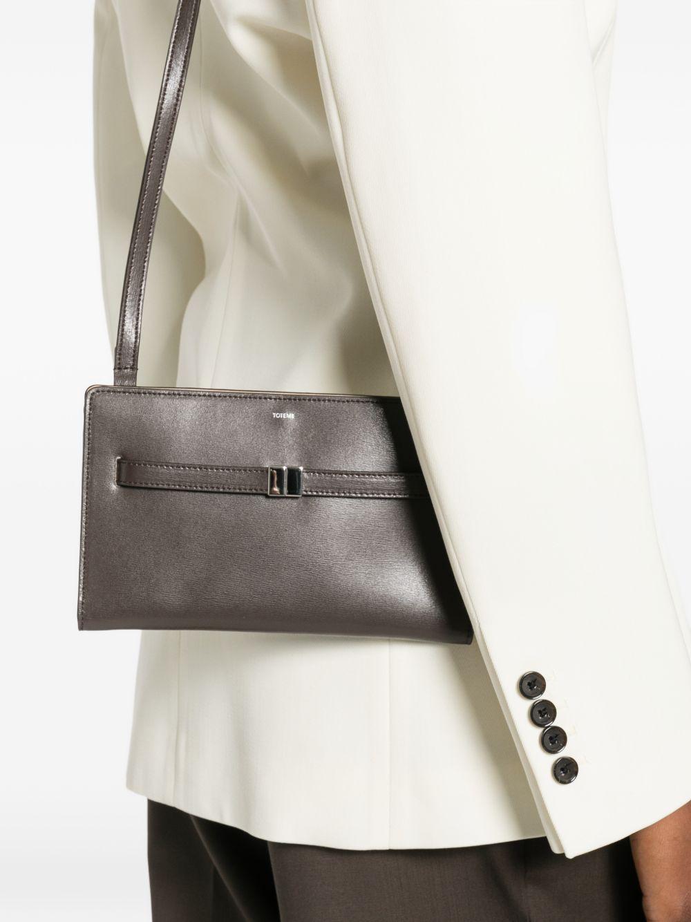 Borsa a spalla con logo in marrone Toteme - donna 