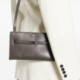 Borsa a spalla con logo in marrone Toteme - donna 