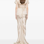 Top  a maniche corte in beige Rick owens - donna 