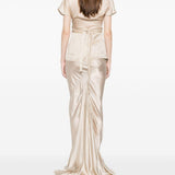 Top  a maniche corte in beige Rick owens - donna 