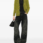 Jeans Damon Paisley in grigio R13 - donna 