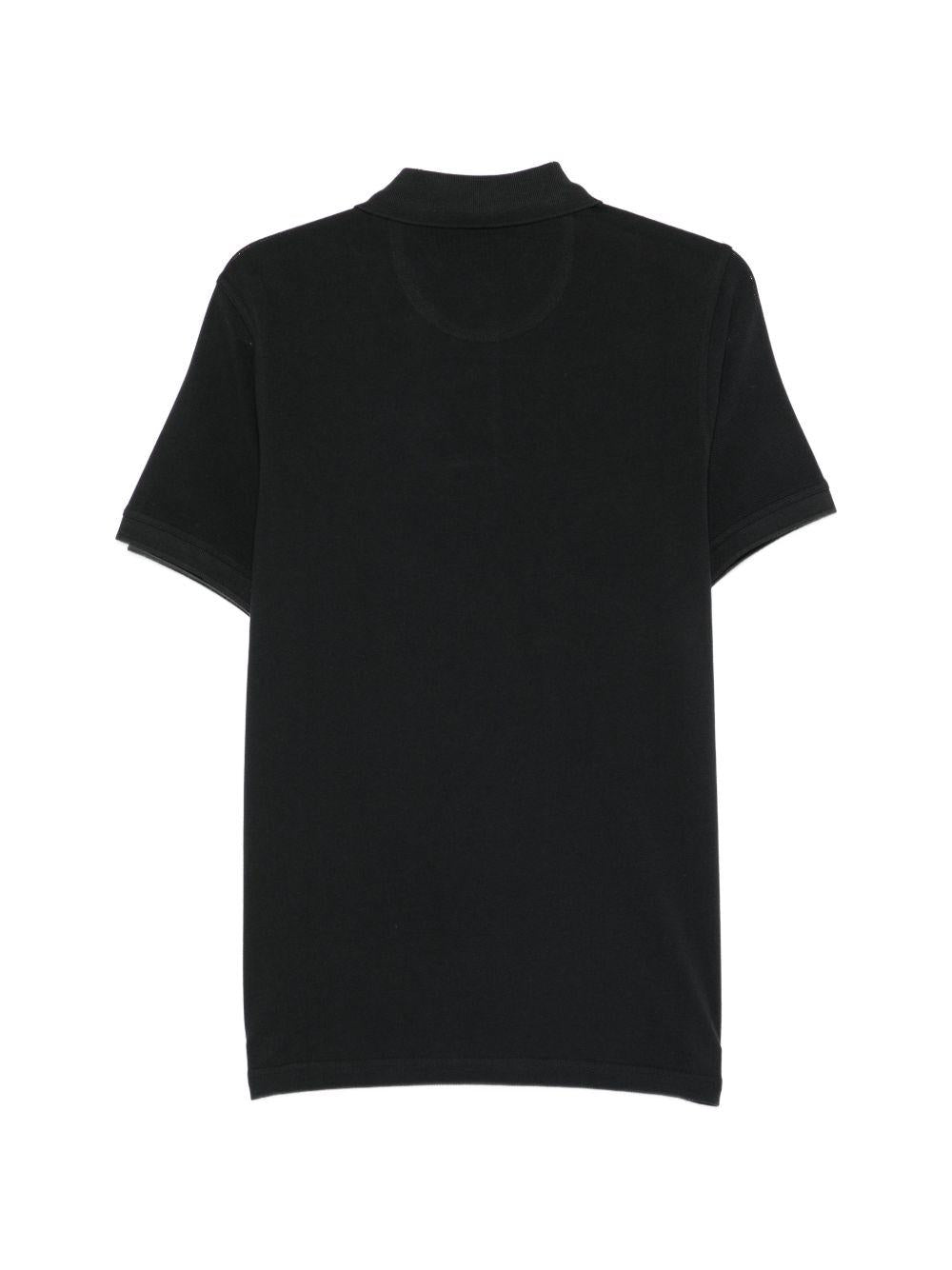 Polo con logo in nero Barbour - uomo 