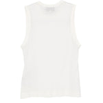 Canotta con scollo rotondo in bianco Ami paris - donna 