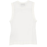 Canotta con scollo rotondo in bianco Ami paris - donna 