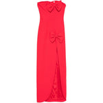 Abito lungo con decorazione in rosso Alessandra Rich - donna 
