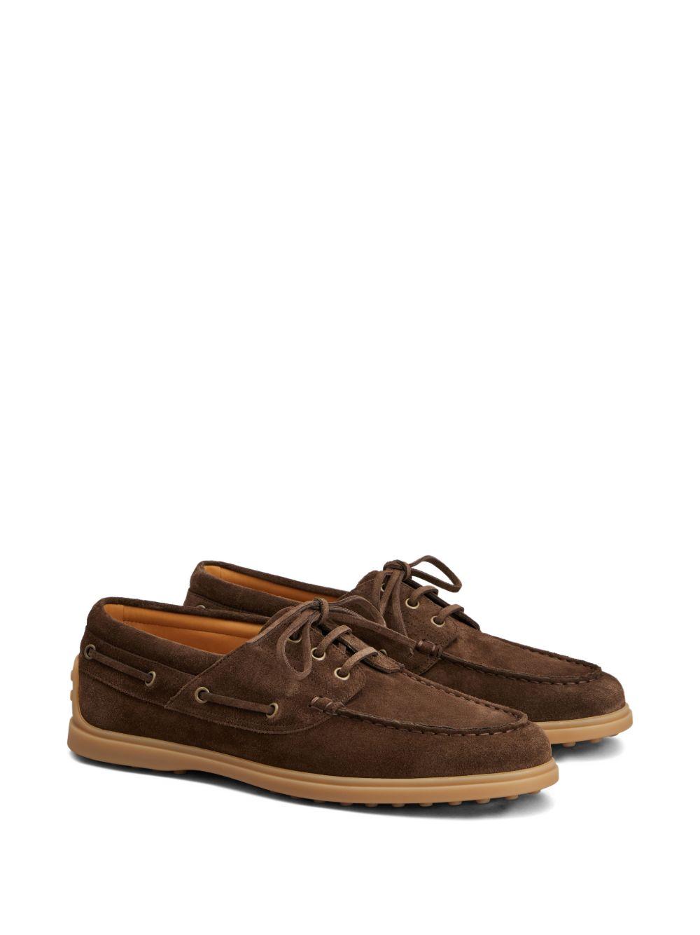 Mocassini in suede in marrone Tod's - uomo 