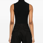 Body a collo alto  in nero Wolford - donna 