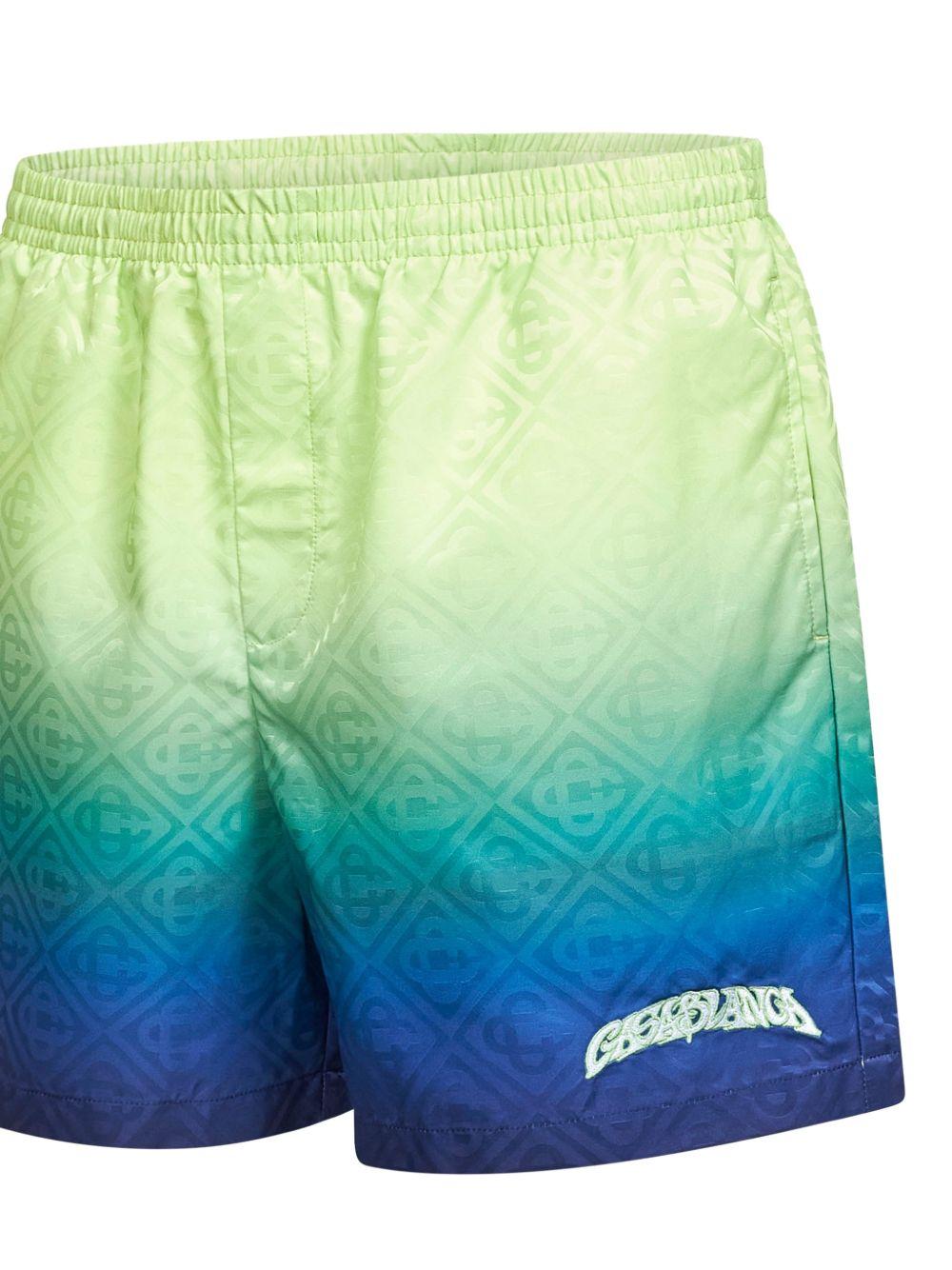 Costume da bagno con ricamo in verde e bianco Casablanca - uomo 