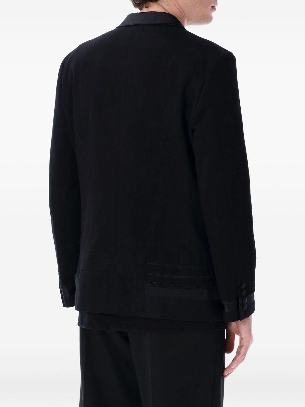 Blazer doppiopetto in nero Junya Watanabe - uomo 