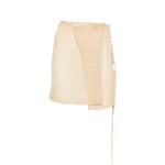 Gonna mini copricostume in dorato Missoni - donna 