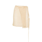 Gonna mini copricostume in dorato Missoni - donna 
