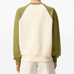 Felpa Ami De Coeur con applicazione in bianco e verde Ami paris - uomo 