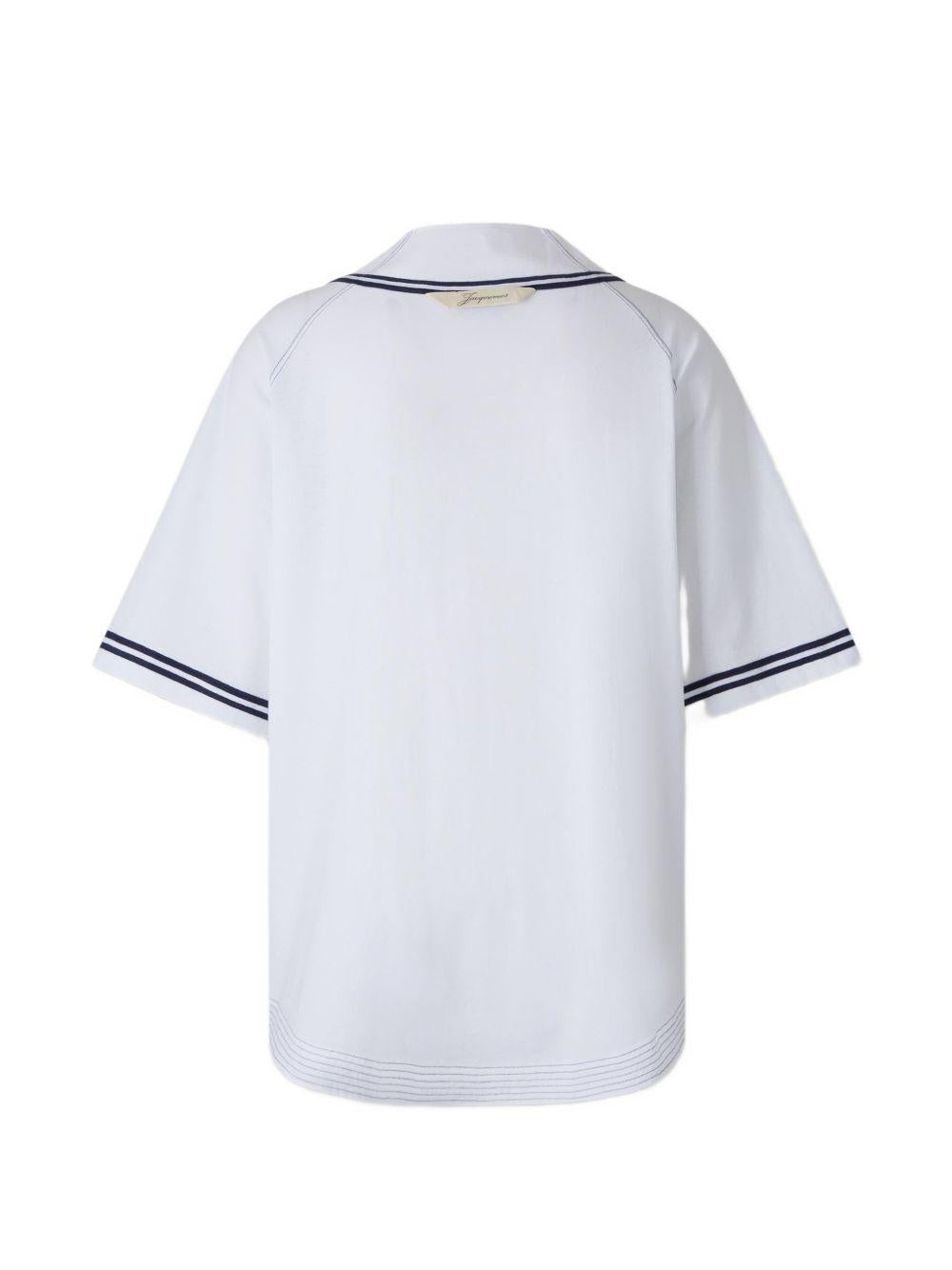 Camicia la chemise baseball in bianco Jacquemus - uomo 