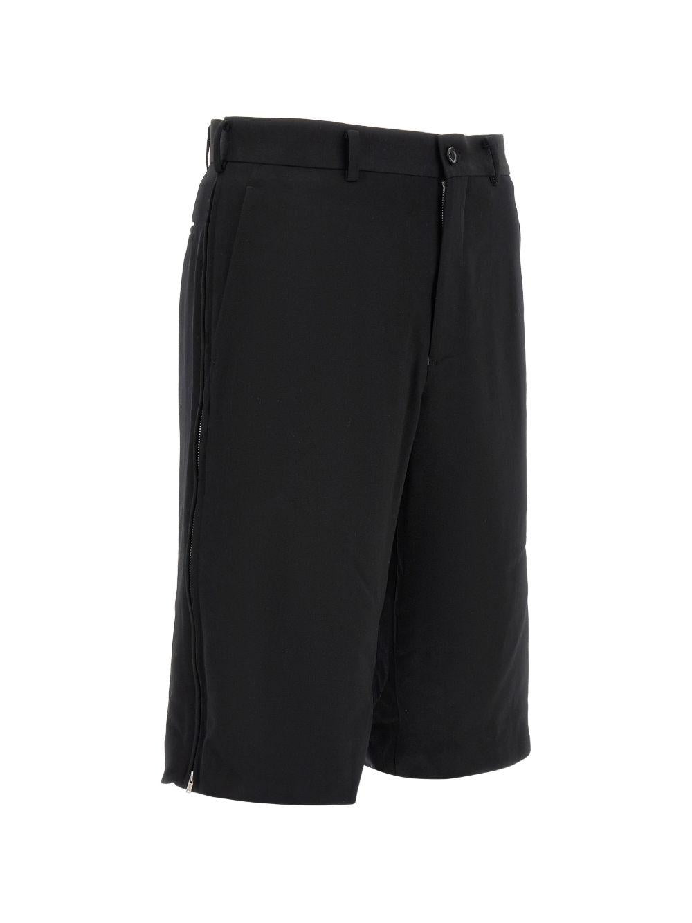 Shorts in lana in nero Comme des garcons homme plus - uomo 