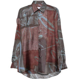 Camicia valentino con stampa multicolor costumein - uomo 