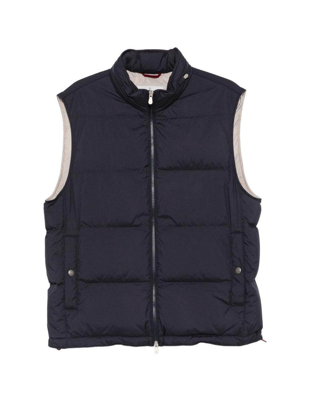 Gilet imbottito in blu 