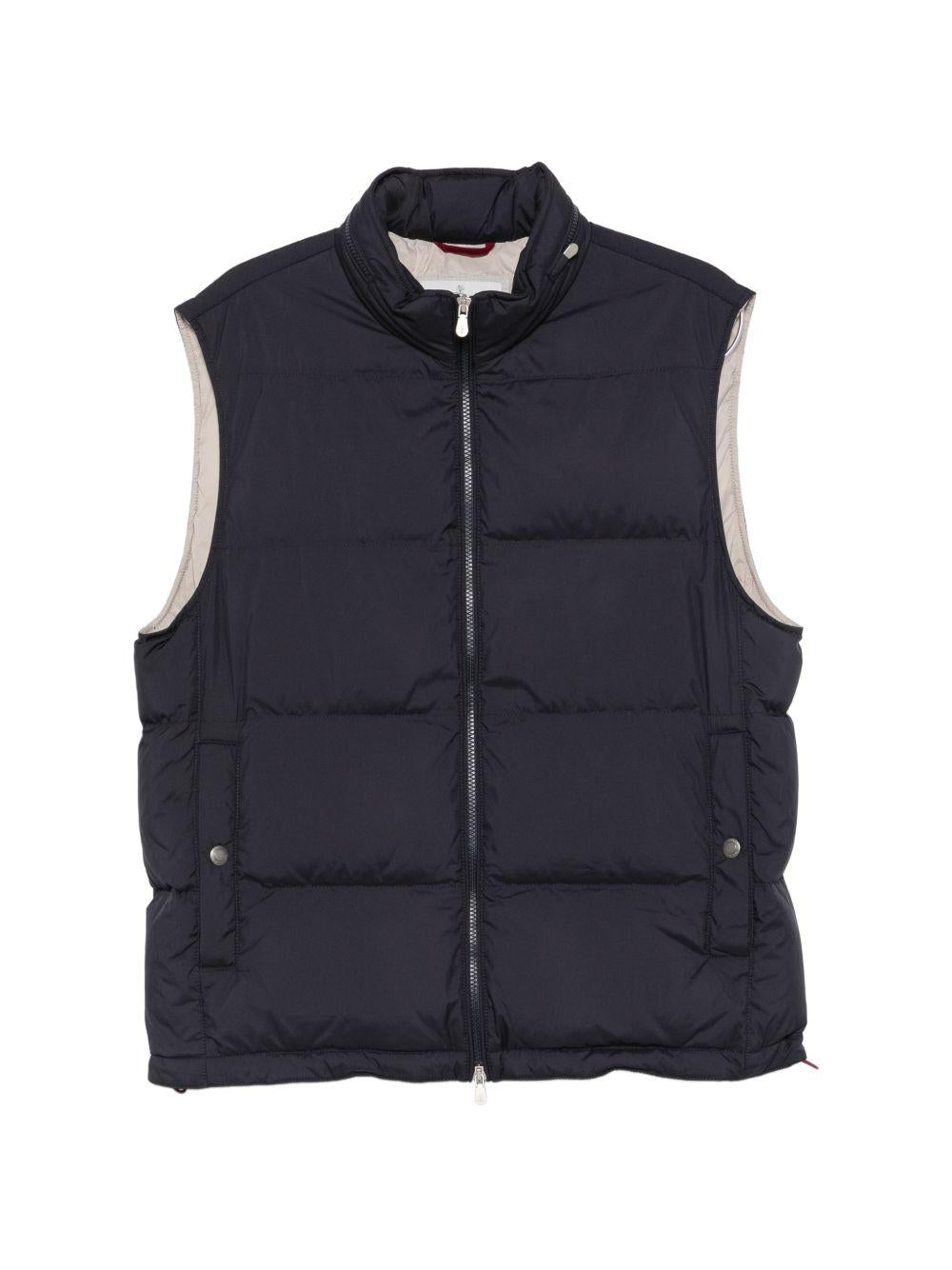 Gilet imbottito in blu 