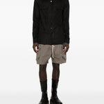 Camicia con tasche sul petto in nero Rick owens - uomo 