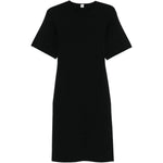 Abito midi in maglia fine in nero Toteme - donna 