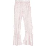 Pantaloni plissettati in rosa pallido gongdid design - donna 