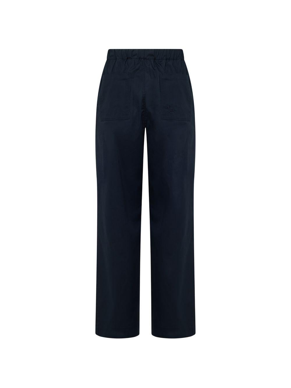 Pantaloni Melrose con ricamo in blu navy Laneus - uomo 