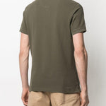 Polo con ricamo in verde oliva - BARBOUR uomo 
