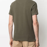 Polo con ricamo in verde oliva - BARBOUR uomo 